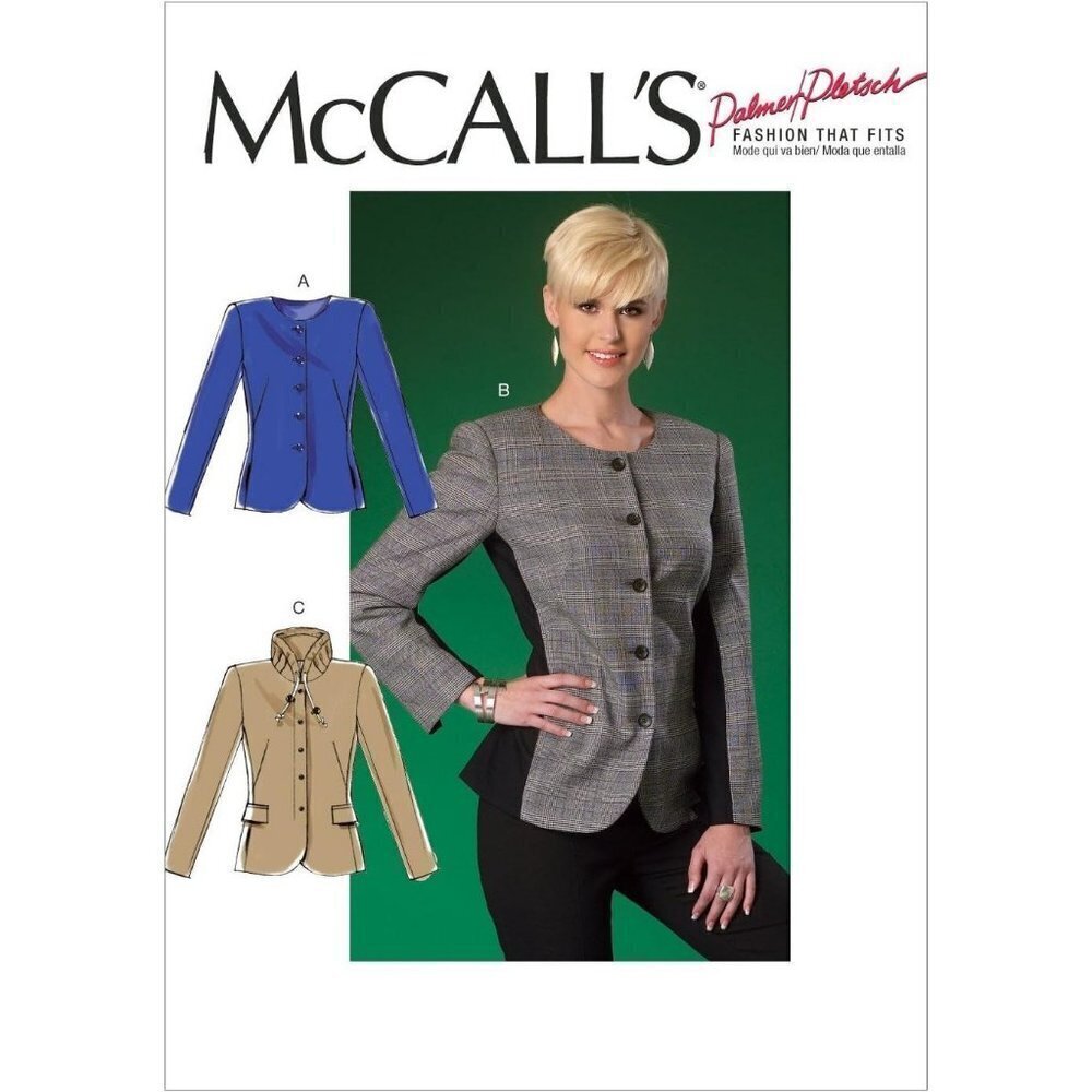 McCalls Sewing Pattern 7024 Jacket Coat Misses Size 16-24